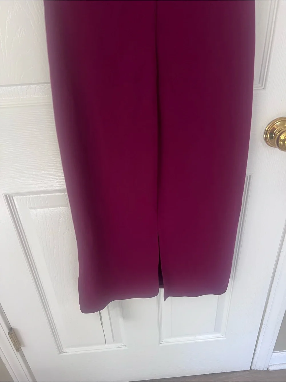 Halara Workwear Midi Sheath Dress Notched V Neck Berry XS NWT - Picture 8 of 8